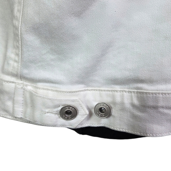 Cleo White Denim Vest Size XL - Picture 4 of 7